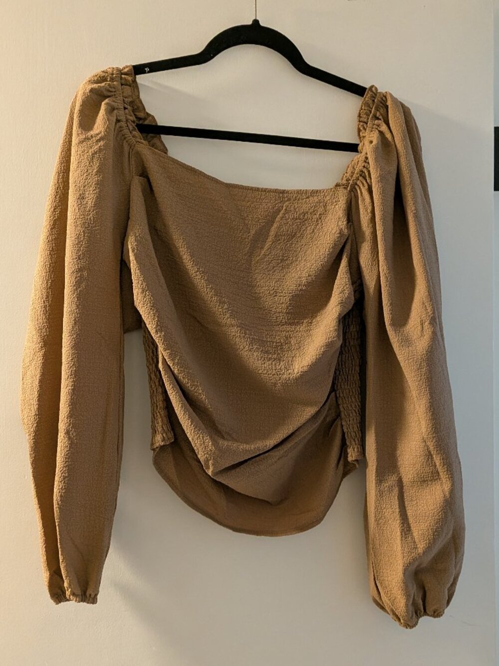 Taupe Draped Top